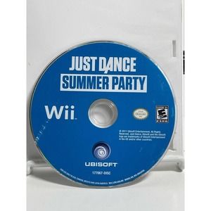 Nintendo Wii Disc Only TESTED Just Dance: Summer Party